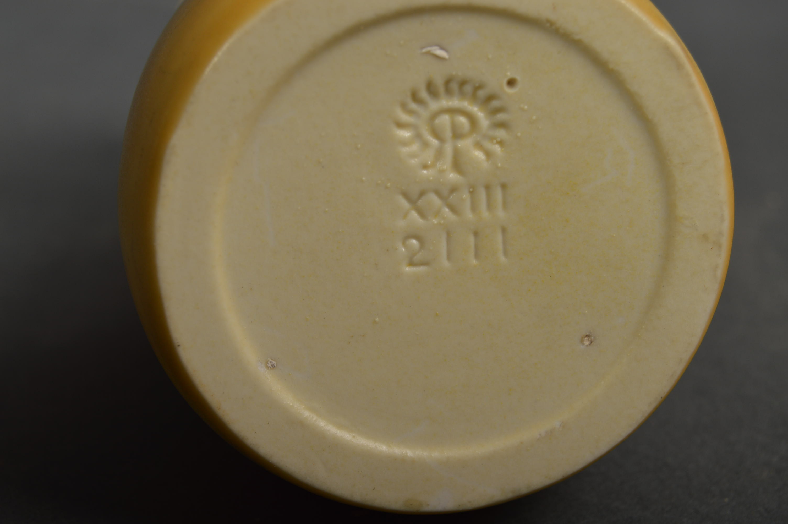 1923 Rookwood Pottery Yellow Vase