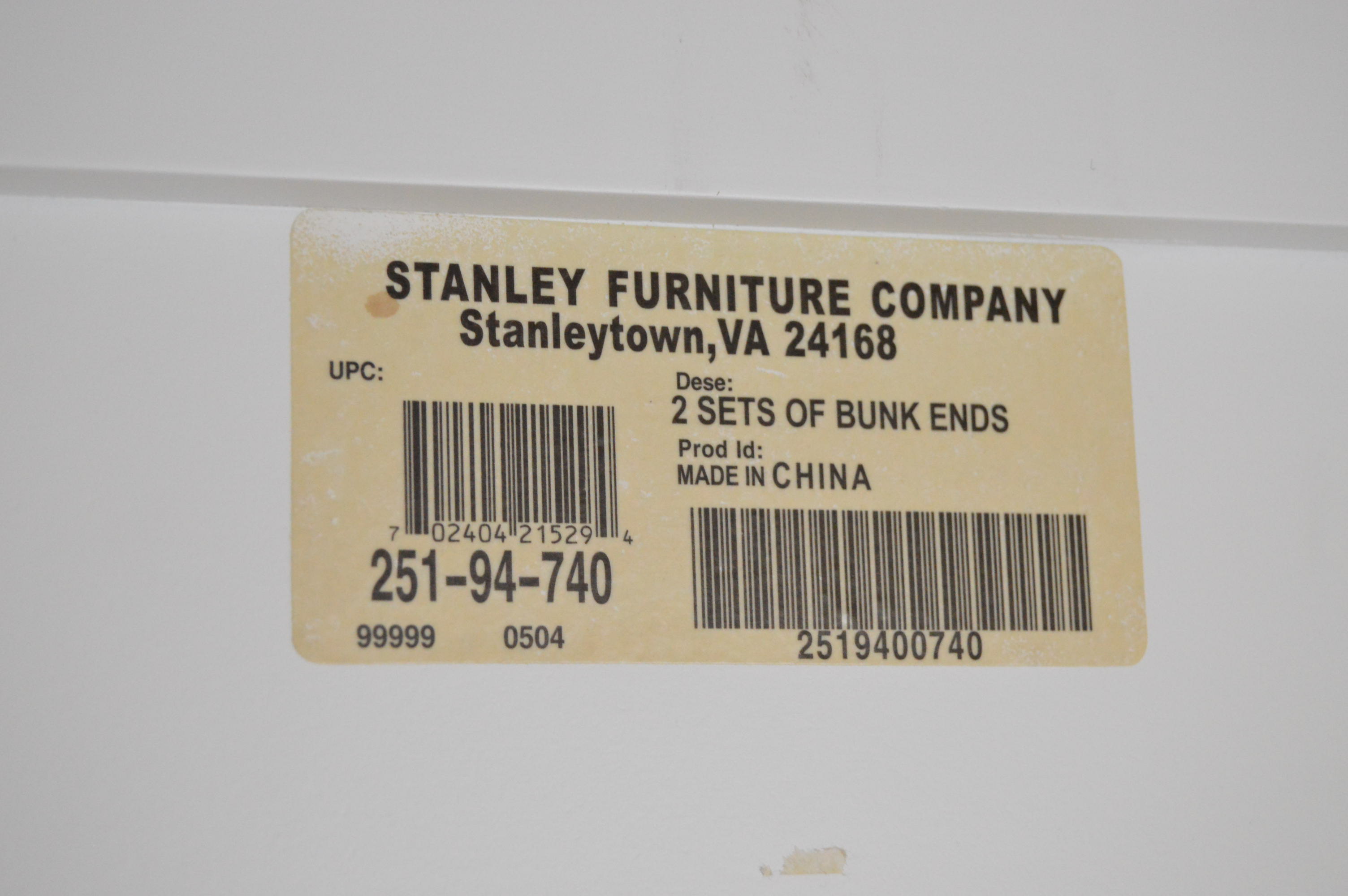 Stanley Furniture White Bunk Bed