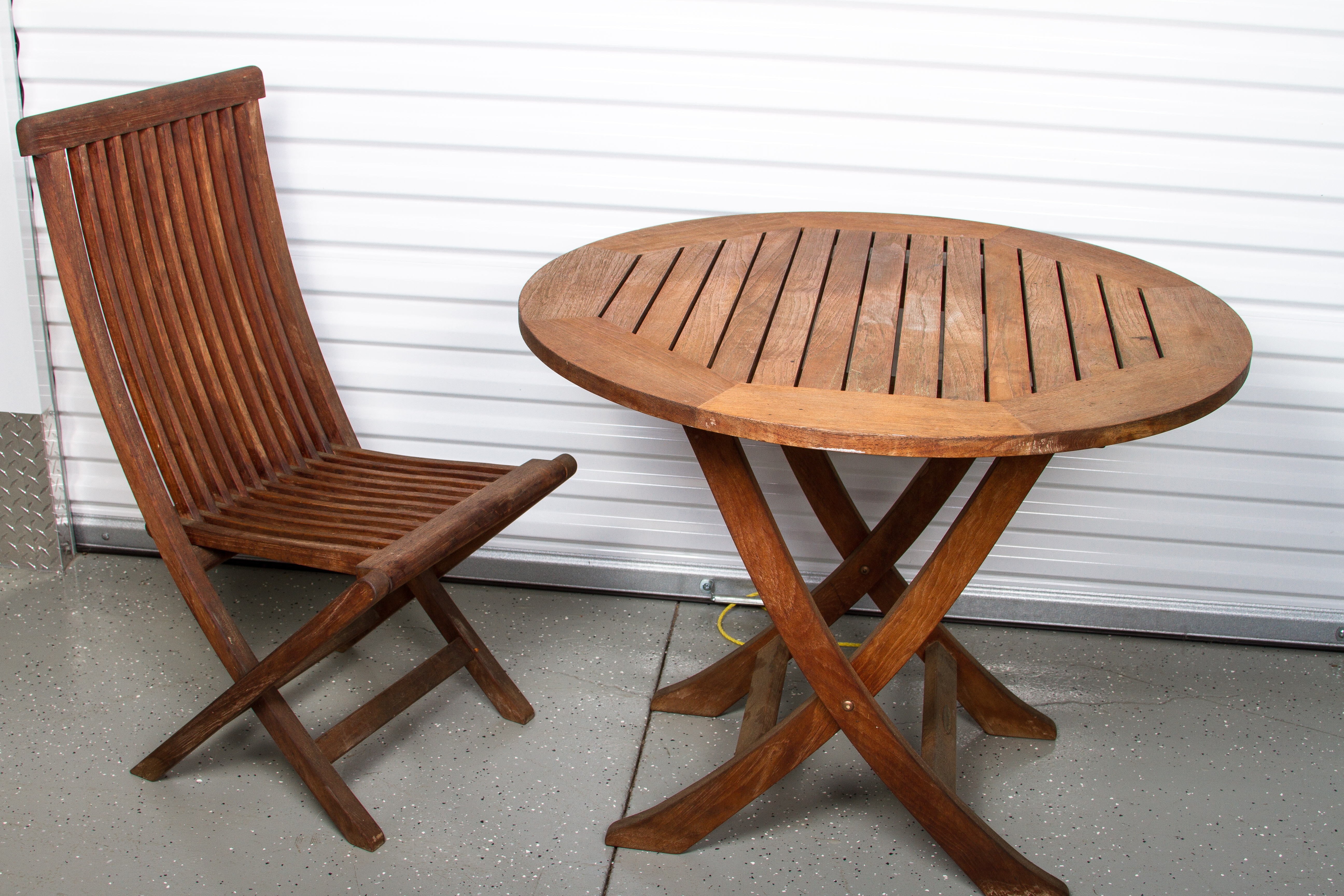 Smith & Hawken Teak Patio Table and Chairs