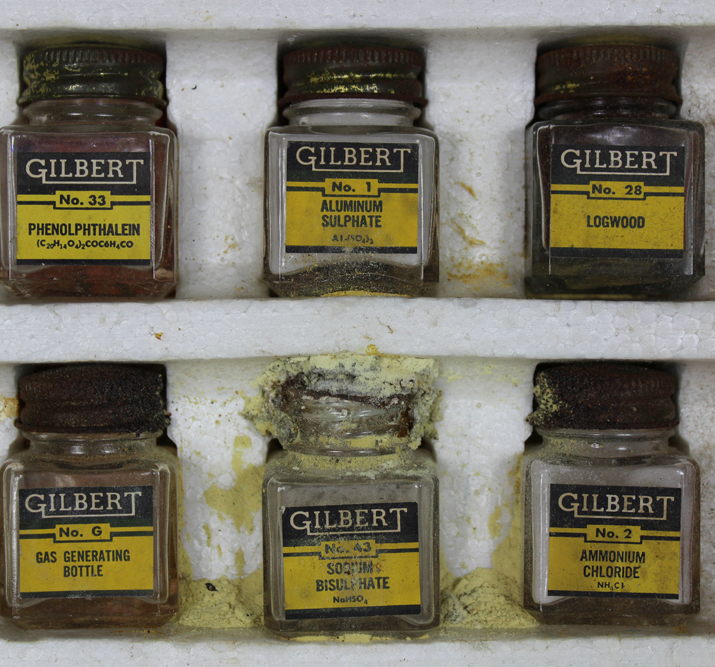 Vintage Toy Collection with Gilbert Chemistry Lab and Anatomy Model