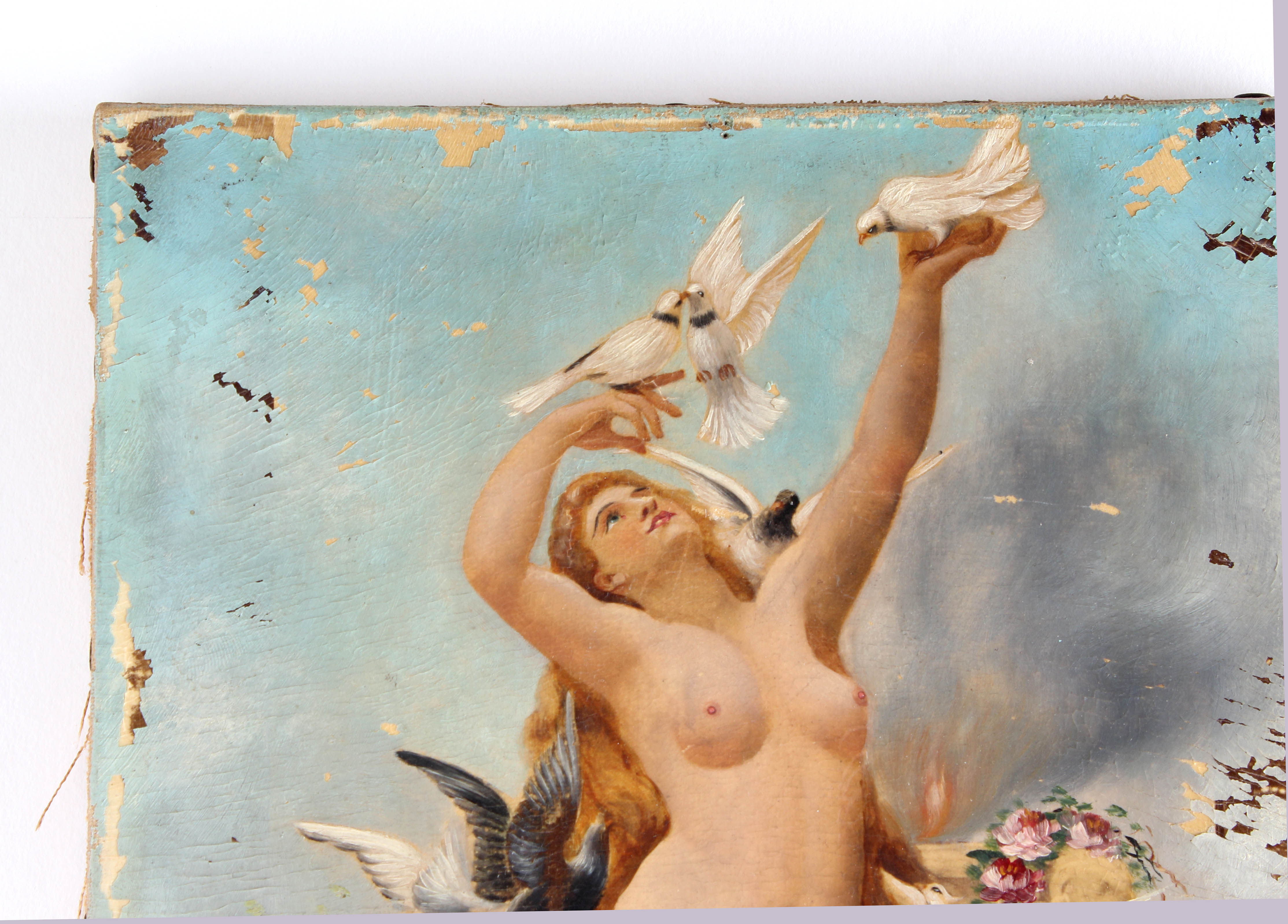 Lionel-Noel Royer Original 19th Century Oil Painting