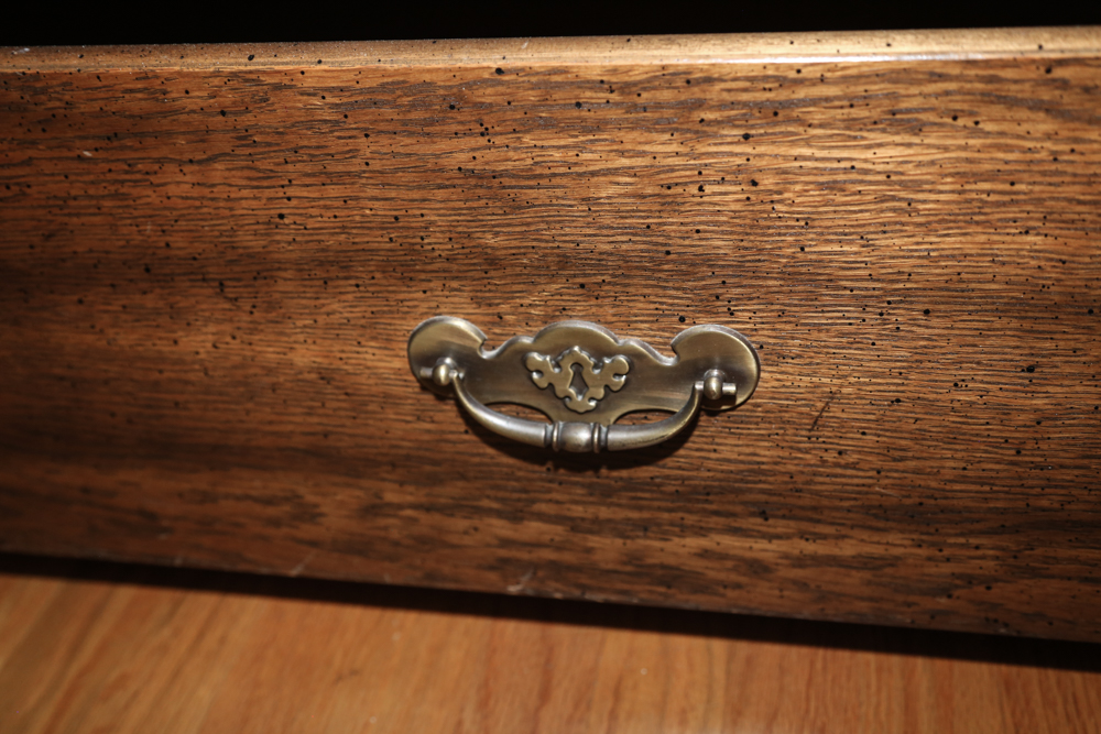 Vintage Oak Trundle Bed