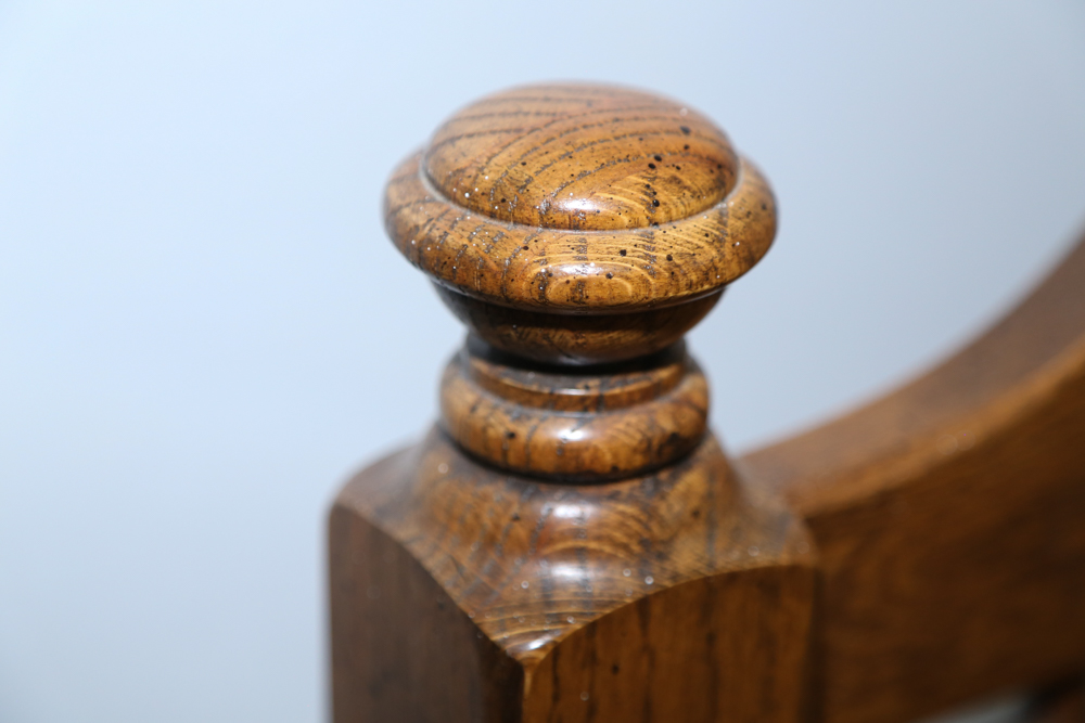 Vintage Oak Trundle Bed