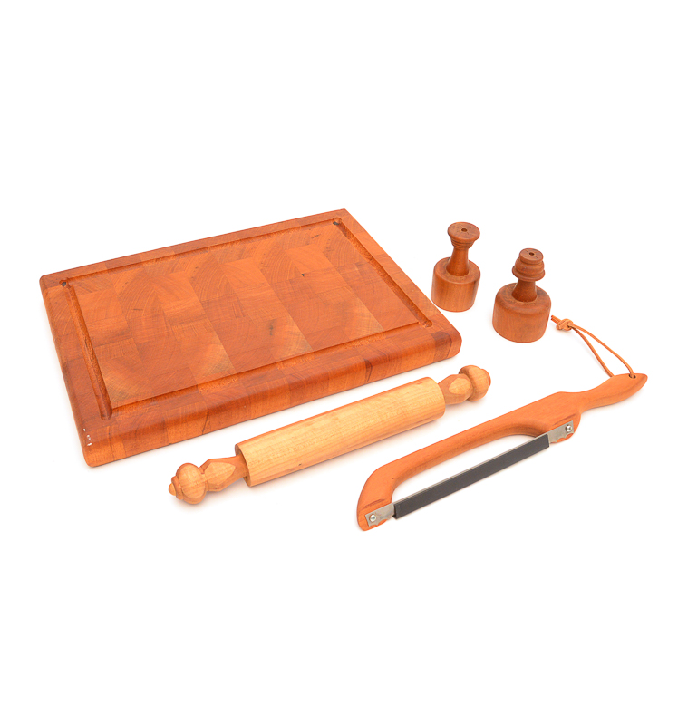 Collection of Wooden Kitchen Items