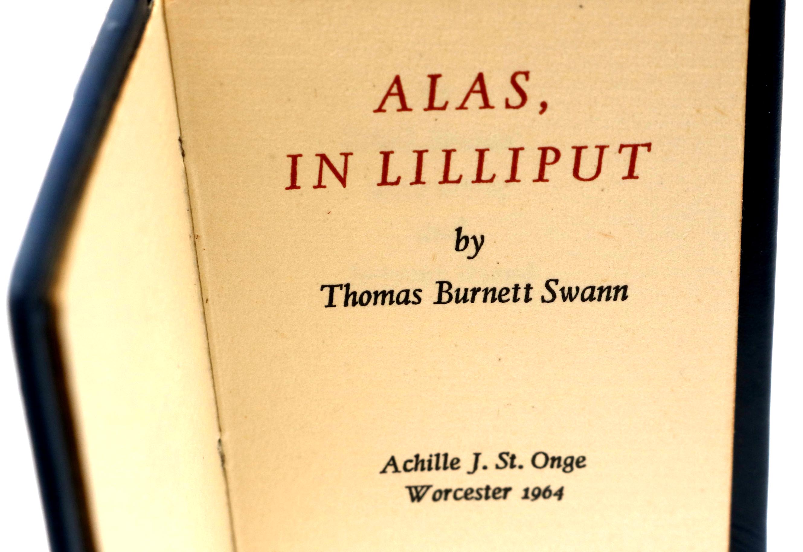 Five Leather Bound Miniature Books Published by St. Onge Press