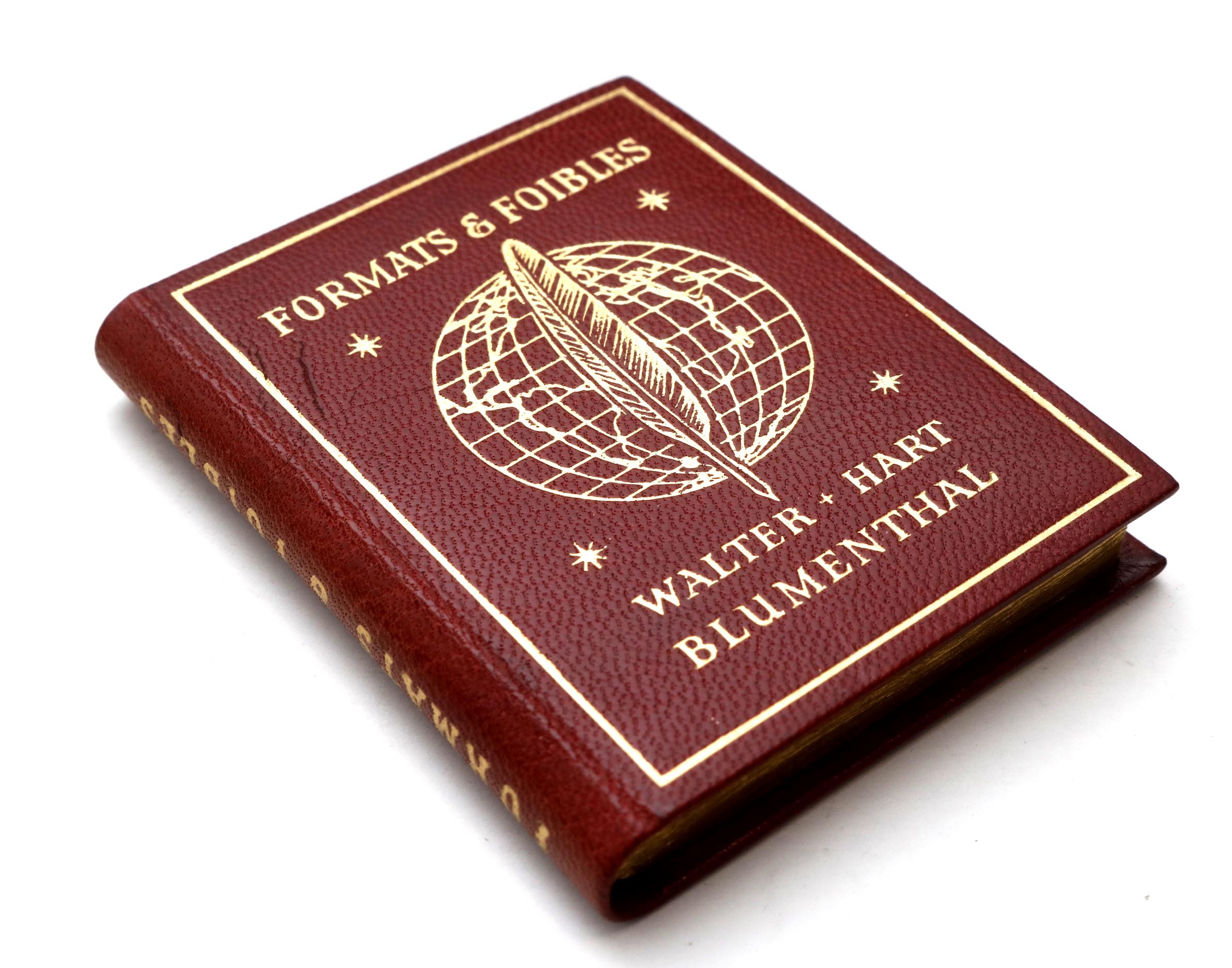 Five Leather Bound Miniature Books Published by St. Onge Press