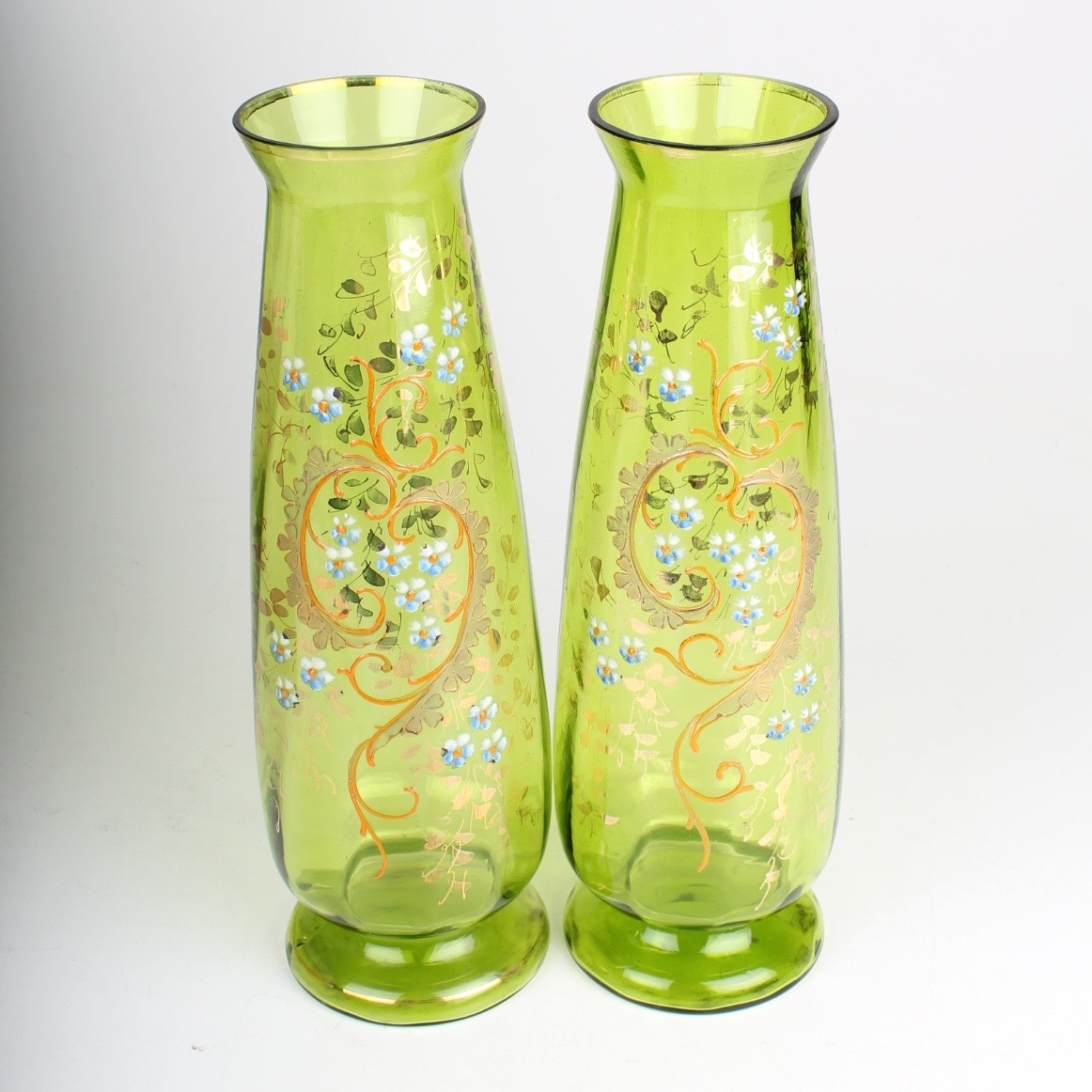 Vintage Bohemian Glass Vases