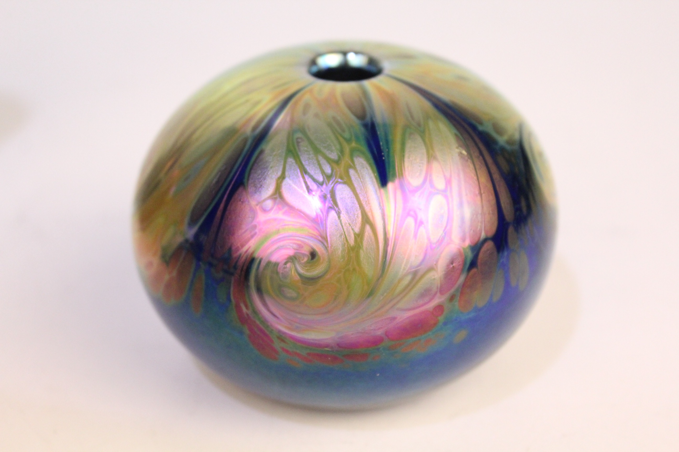 Trio of Petite Art Glass Vessels including Zweifel