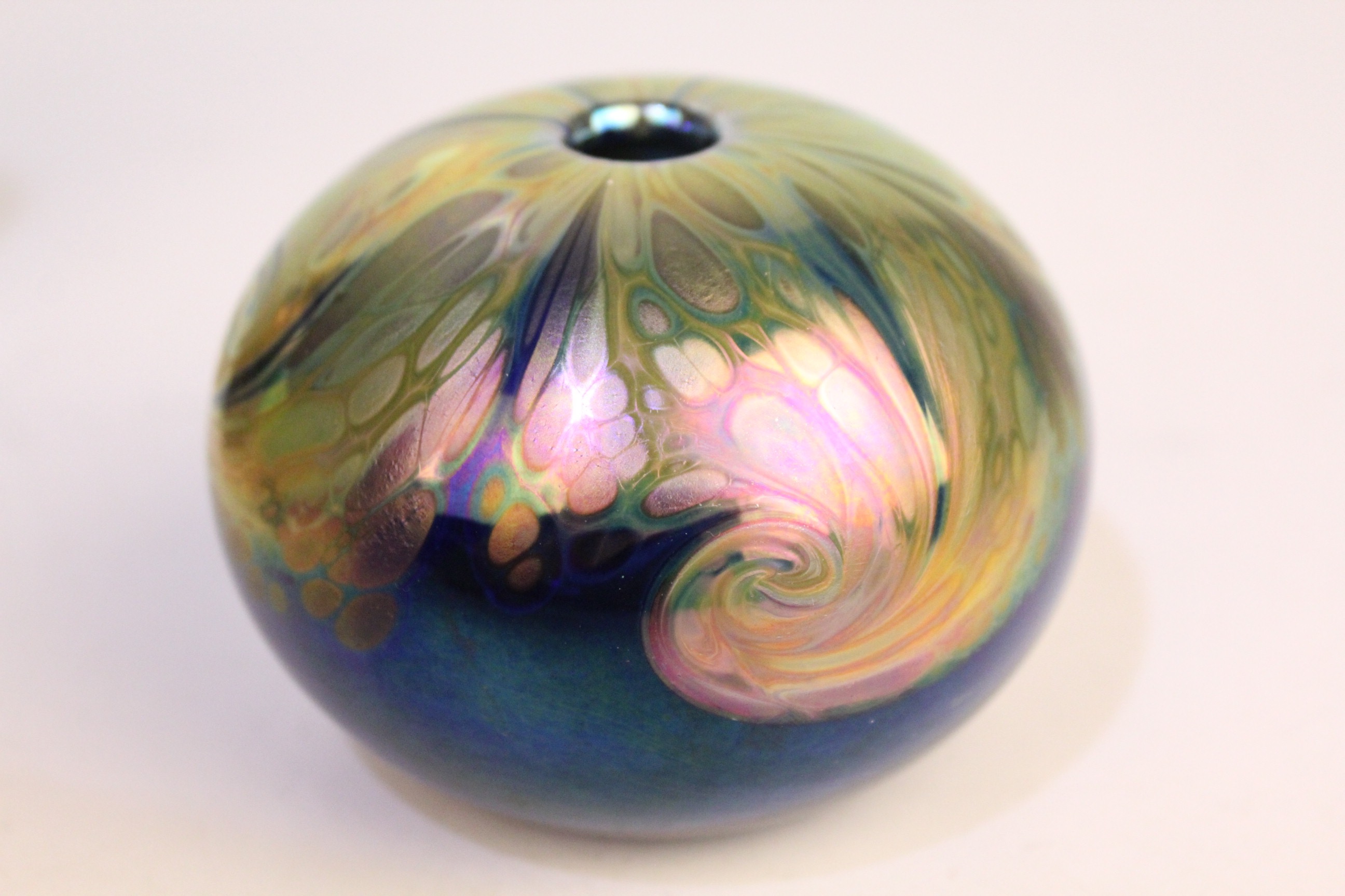 Trio of Petite Art Glass Vessels including Zweifel