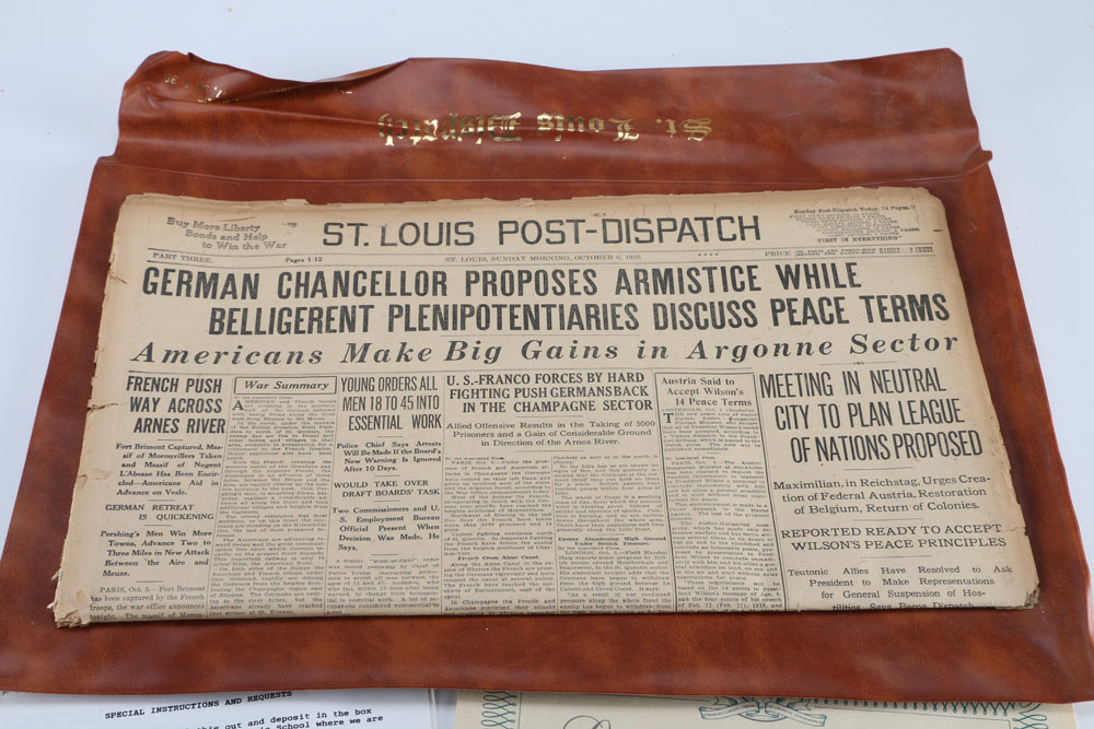Antique St. Louis Post Dispatch Newspapers