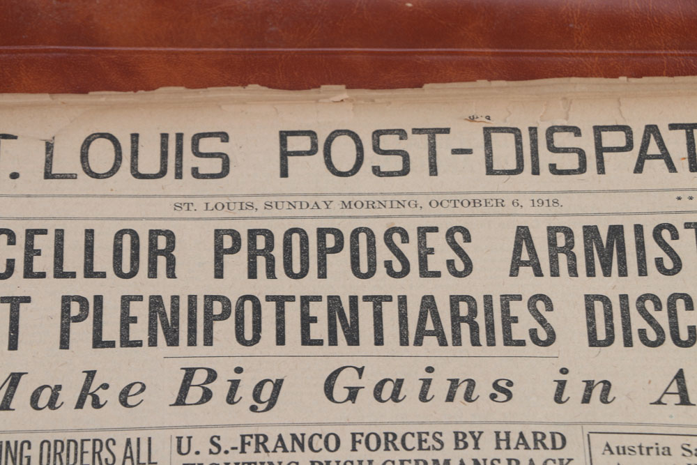 Antique St. Louis Post Dispatch Newspapers