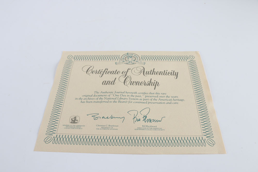 Antique St. Louis Post Dispatch Newspapers