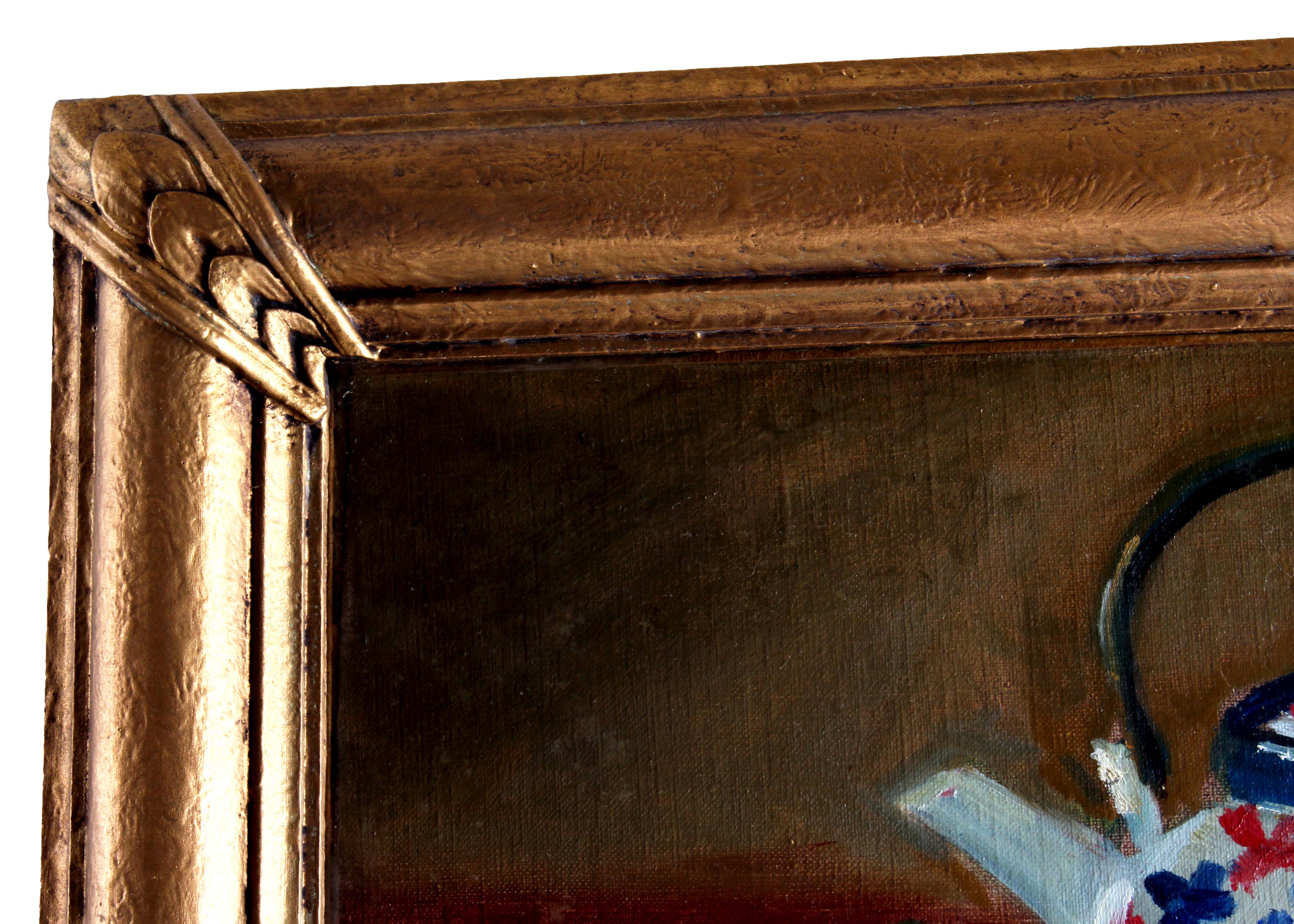 V. Schaefer Signed Still Life Oil Painting