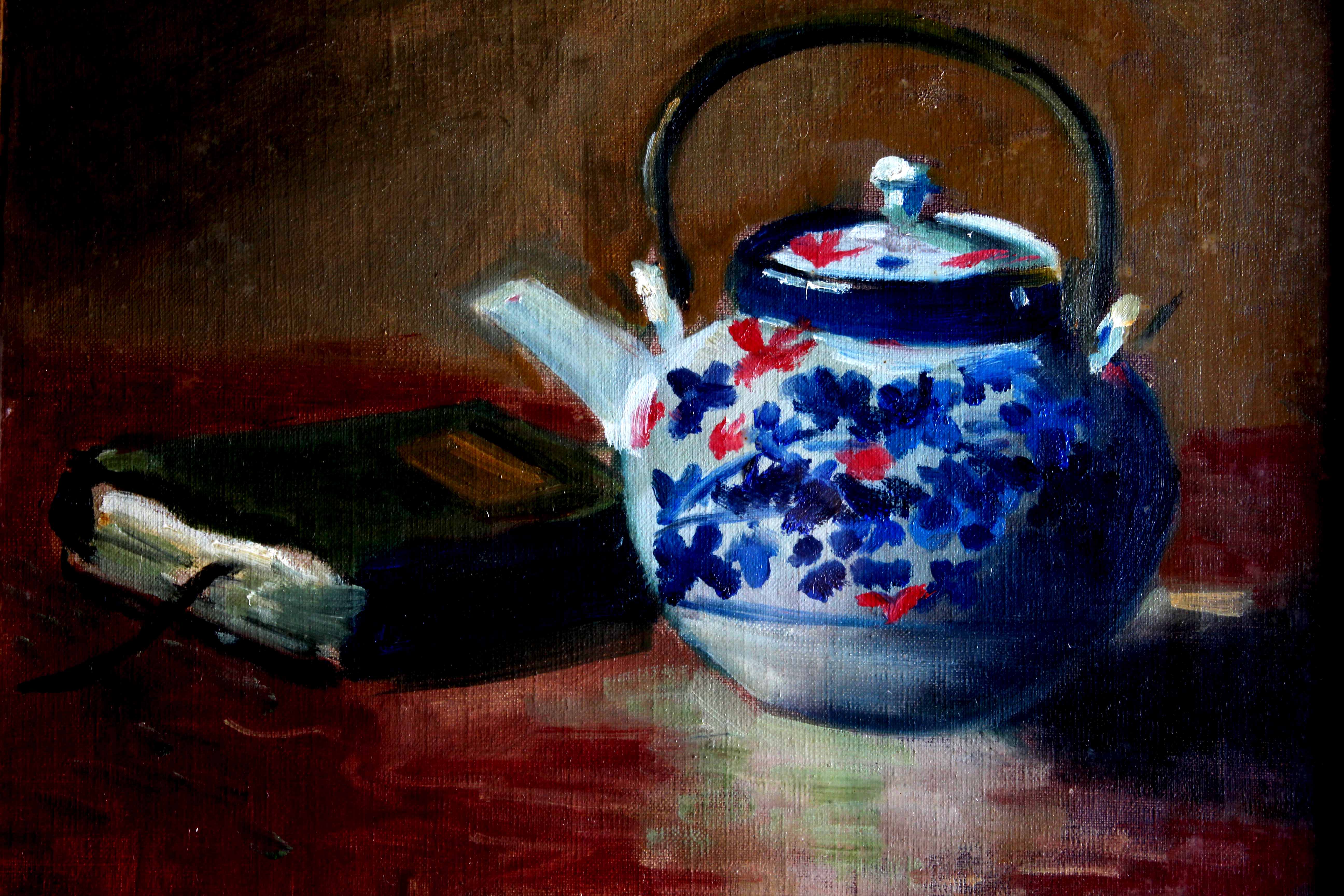 V. Schaefer Signed Still Life Oil Painting