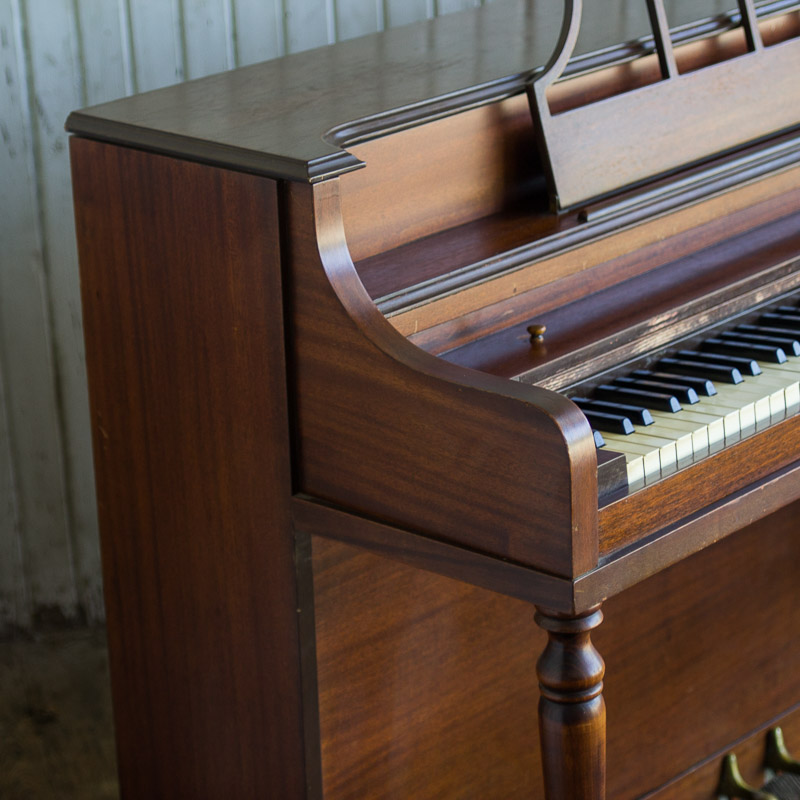 Vintage N.W. Nelson Console Piano and Bench