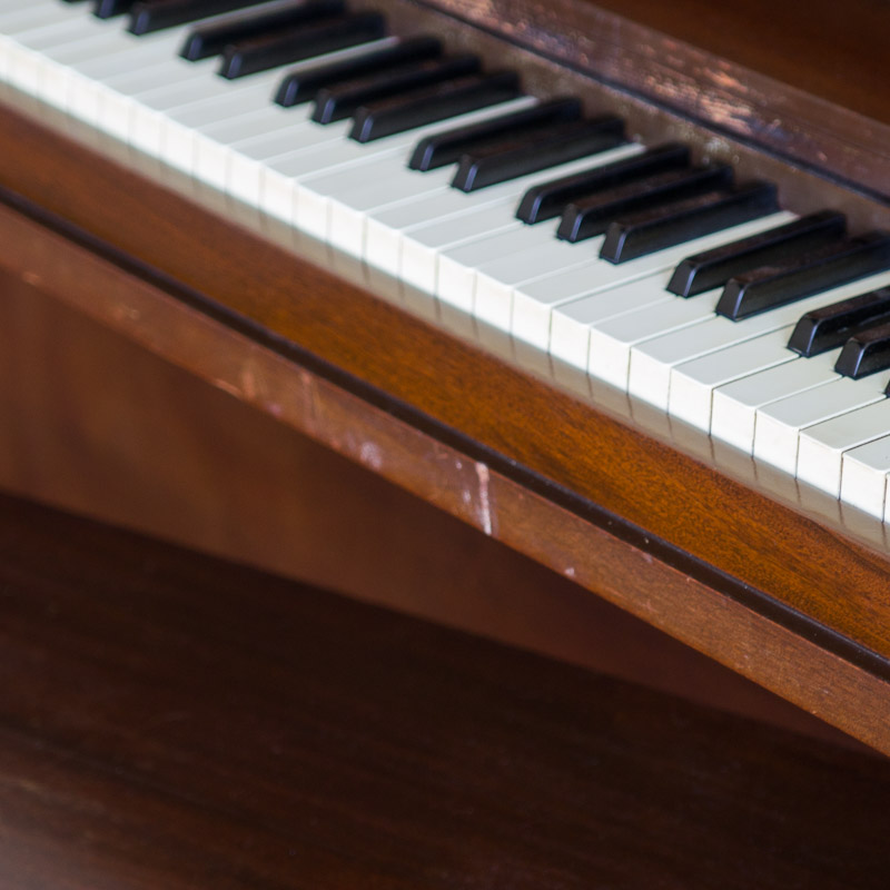 Vintage N.W. Nelson Console Piano and Bench