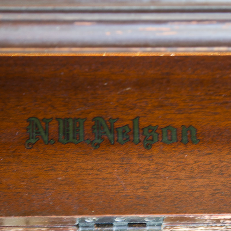 Vintage N.W. Nelson Console Piano and Bench