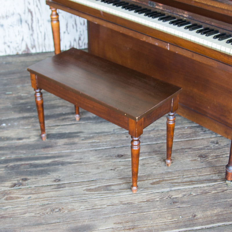 Vintage N.W. Nelson Console Piano and Bench