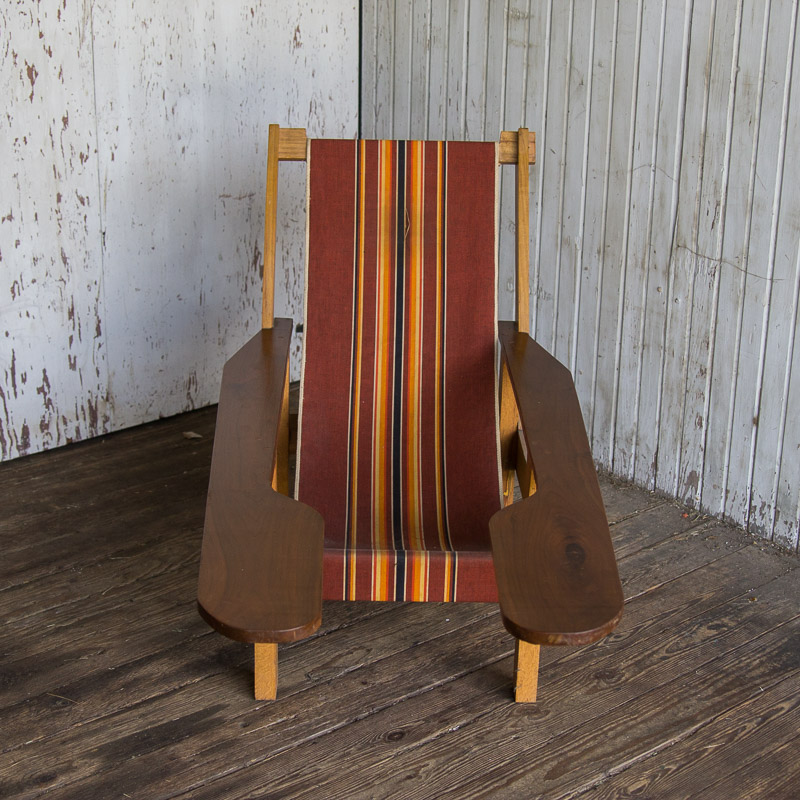 Handcrafted South Pacific Style Lawn Chair by John Chace