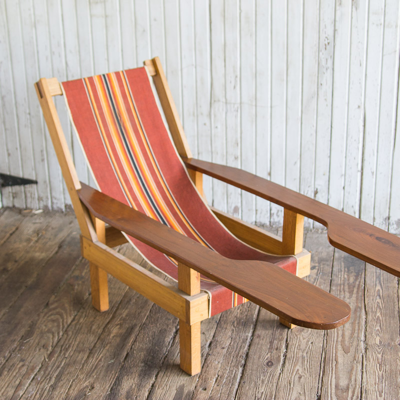 Handcrafted South Pacific Style Lawn Chair by John Chace