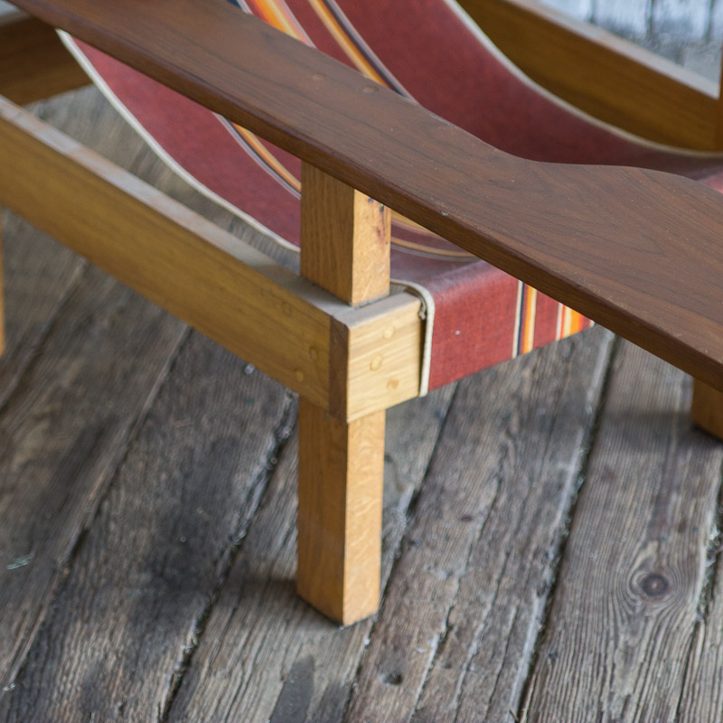 Handcrafted South Pacific Style Lawn Chair by John Chace