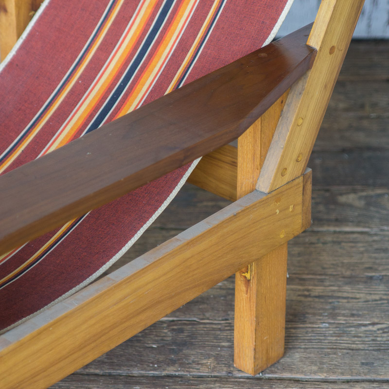 Handcrafted South Pacific Style Lawn Chair by John Chace