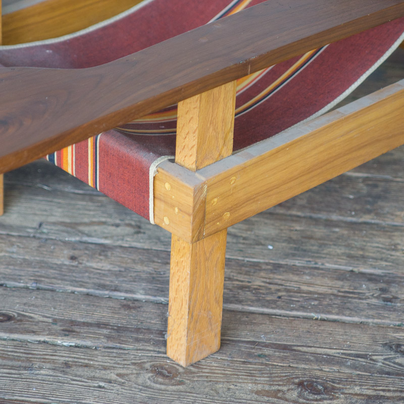 Handcrafted South Pacific Style Lawn Chair by John Chace