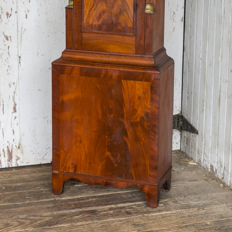 Circa 1810 Federal Mahogany Longcase Clock by Ezra Batchelder