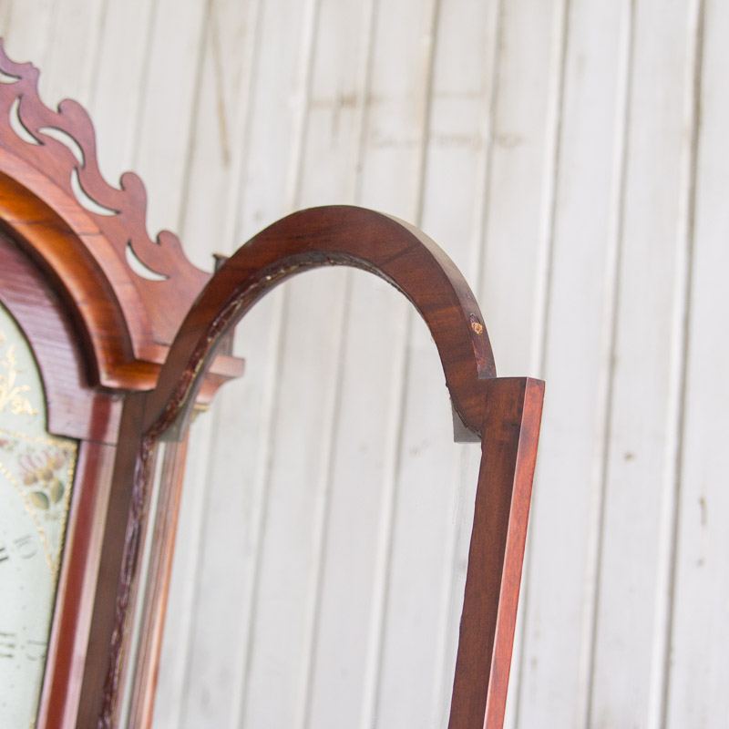 Circa 1810 Federal Mahogany Longcase Clock by Ezra Batchelder