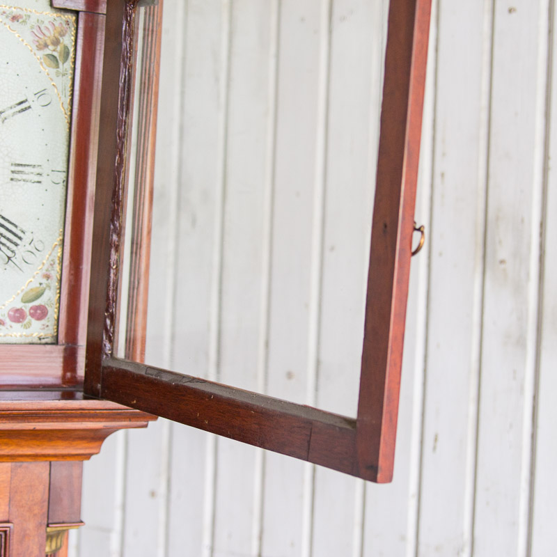 Circa 1810 Federal Mahogany Longcase Clock by Ezra Batchelder