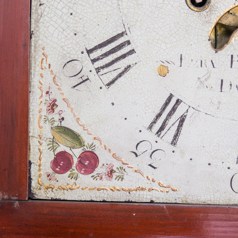 Circa 1810 Federal Mahogany Longcase Clock by Ezra Batchelder