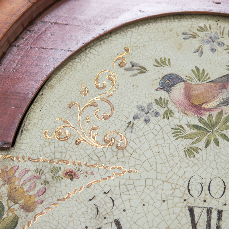 Circa 1810 Federal Mahogany Longcase Clock by Ezra Batchelder
