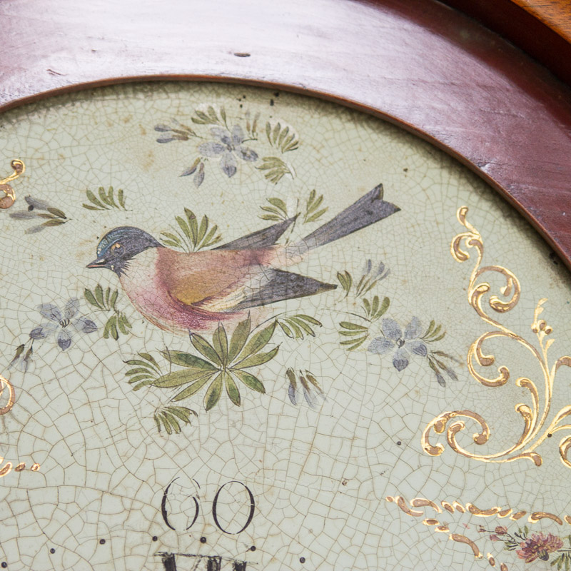 Circa 1810 Federal Mahogany Longcase Clock by Ezra Batchelder