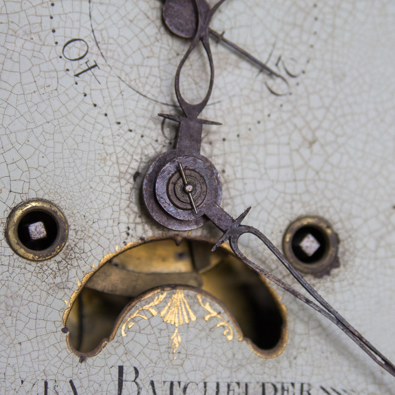 Circa 1810 Federal Mahogany Longcase Clock by Ezra Batchelder