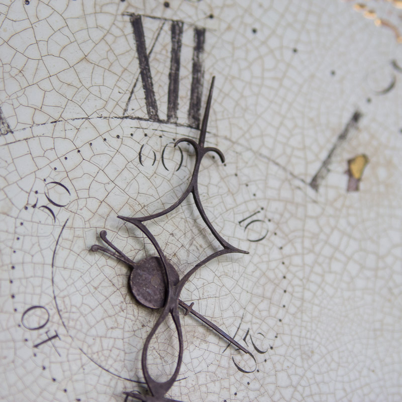 Circa 1810 Federal Mahogany Longcase Clock by Ezra Batchelder