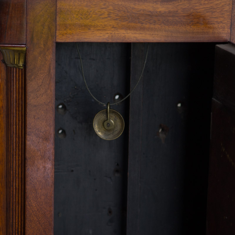 Circa 1810 Federal Mahogany Longcase Clock by Ezra Batchelder