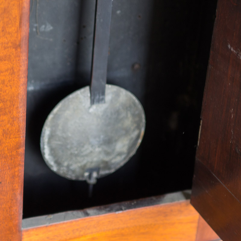 Circa 1810 Federal Mahogany Longcase Clock by Ezra Batchelder