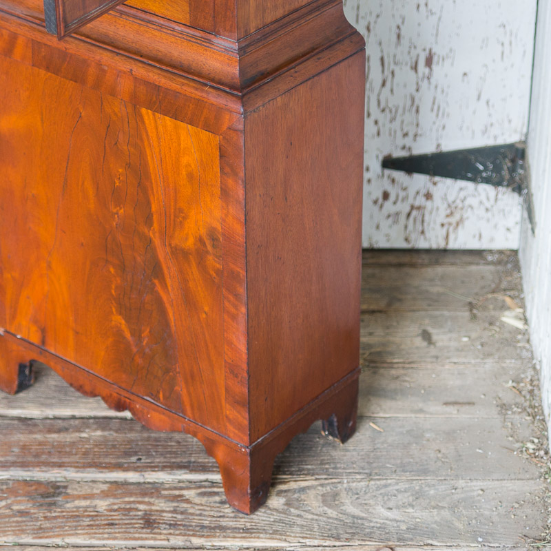 Circa 1810 Federal Mahogany Longcase Clock by Ezra Batchelder