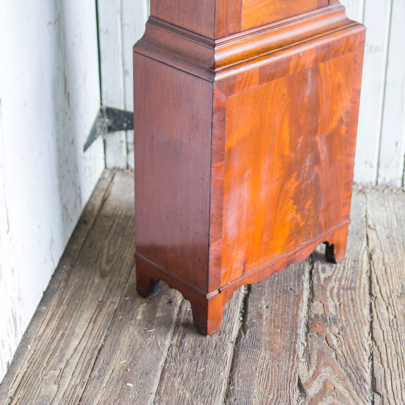 Circa 1810 Federal Mahogany Longcase Clock by Ezra Batchelder