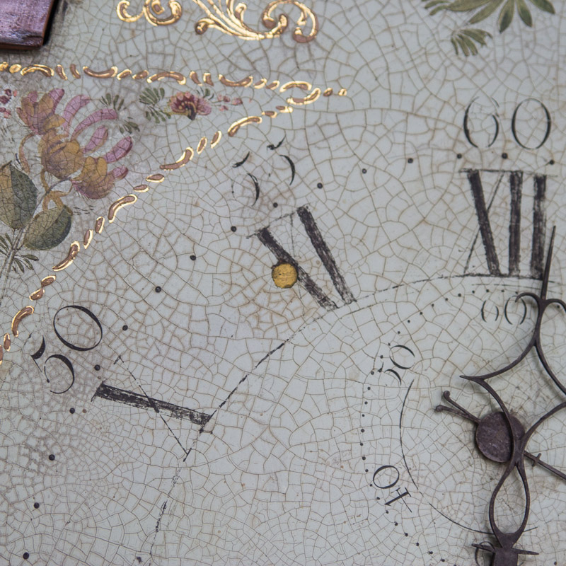 Circa 1810 Federal Mahogany Longcase Clock by Ezra Batchelder