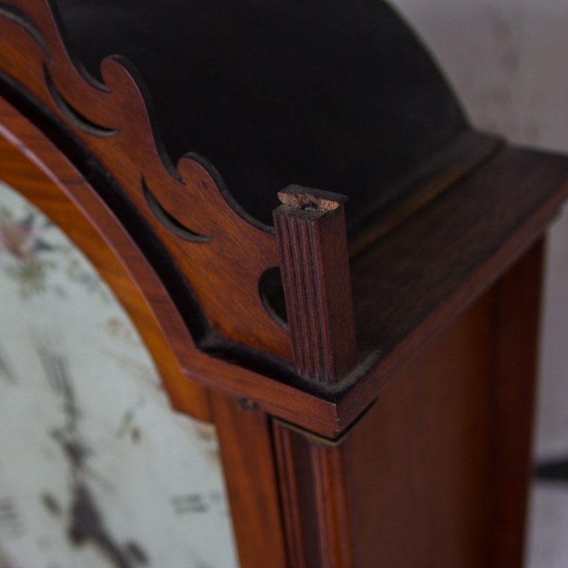 Circa 1810 Federal Mahogany Longcase Clock by Ezra Batchelder