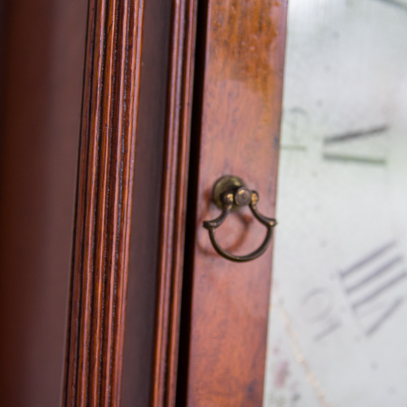 Circa 1810 Federal Mahogany Longcase Clock by Ezra Batchelder