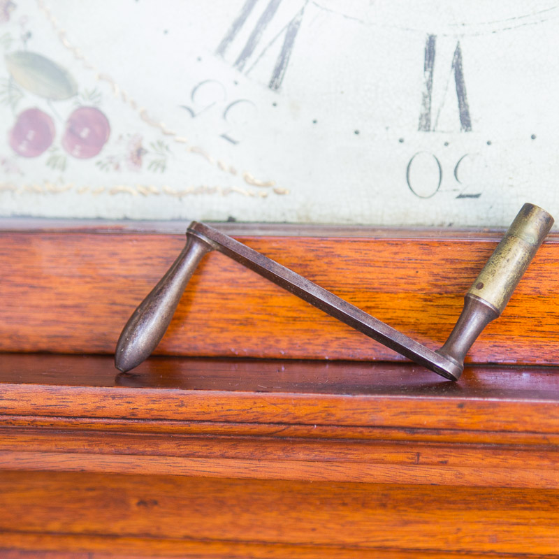 Circa 1810 Federal Mahogany Longcase Clock by Ezra Batchelder