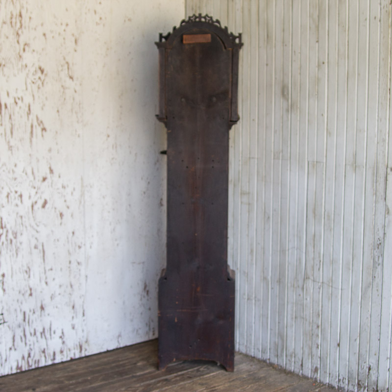 Circa 1810 Federal Mahogany Longcase Clock by Ezra Batchelder