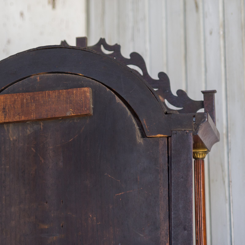 Circa 1810 Federal Mahogany Longcase Clock by Ezra Batchelder