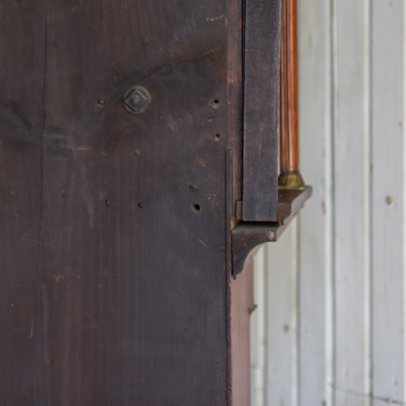 Circa 1810 Federal Mahogany Longcase Clock by Ezra Batchelder