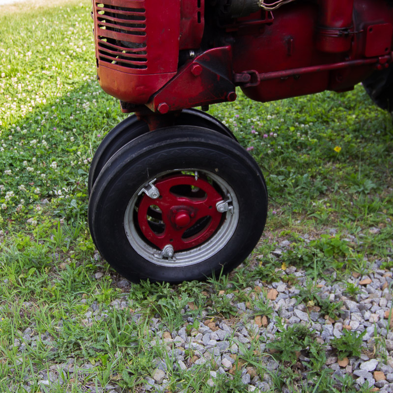 1950 McCormick Farmall C Tractor with Sickle Mower Attachment