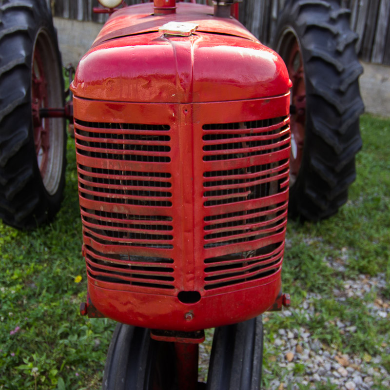1950 McCormick Farmall C Tractor with Sickle Mower Attachment