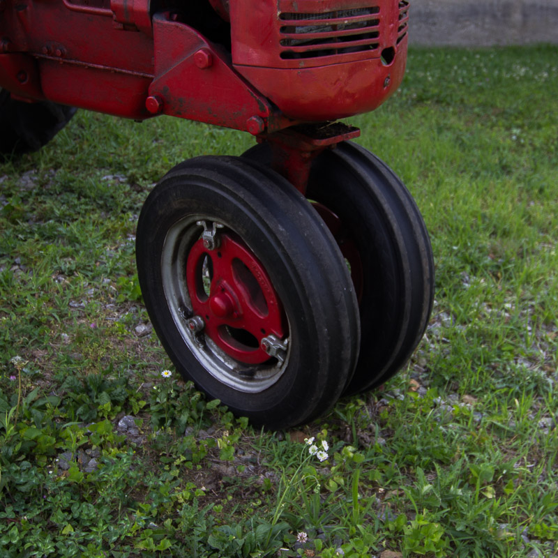 1950 McCormick Farmall C Tractor with Sickle Mower Attachment