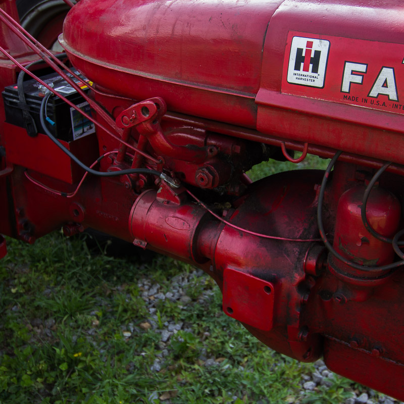 1950 McCormick Farmall C Tractor with Sickle Mower Attachment
